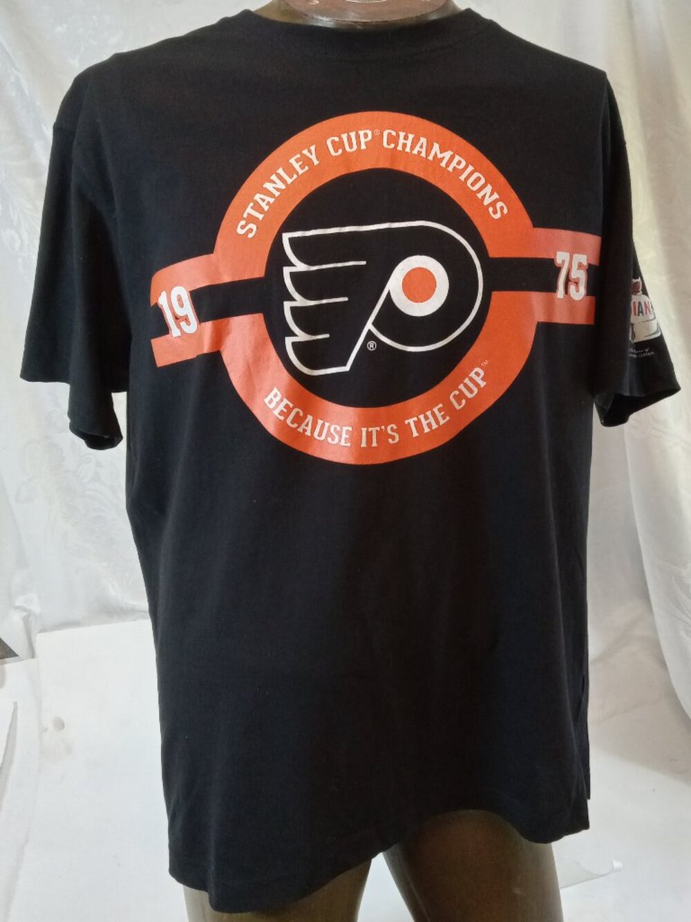 Molson Canadian NHL Stanley Cup Philadelphia Flyers T-Shirt Large 1975